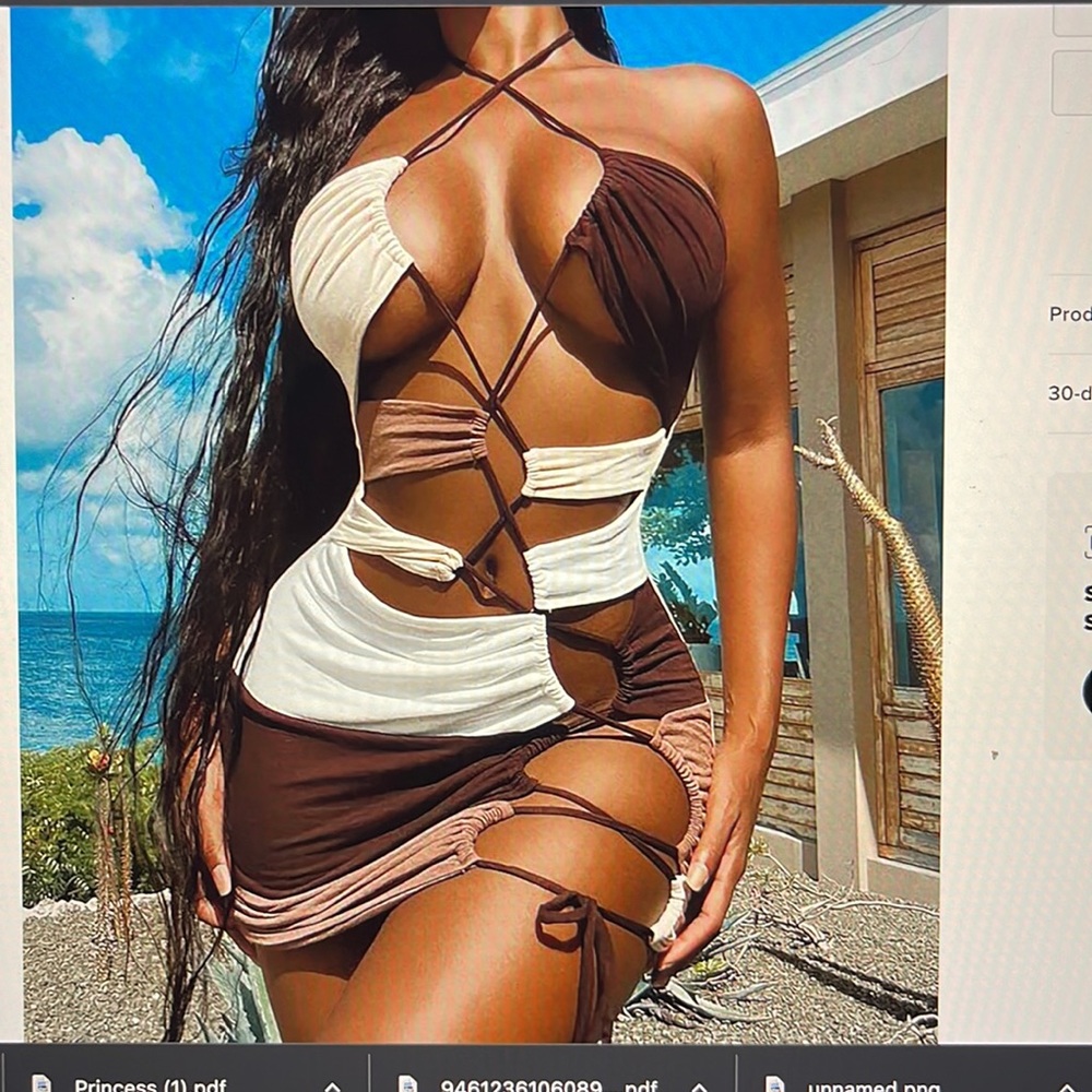Fashion nova on top of it cut out mini dress